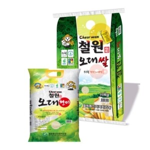[철원동신미곡 26년산 DMZ현미&백미세트]철원오대햇현미4KG+두루웰철원오대쌀10KG(다이어트식으로 추천)