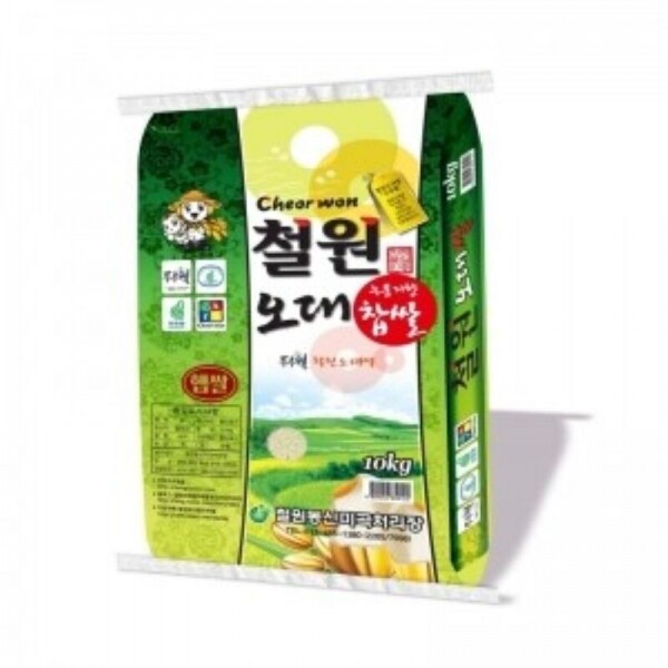 철원동신미곡처리장 두루웰철원오대쌀,[철원동신미곡]누룽지향햇찹쌀10KG (찰지고 구수한맛이 일품 DMZ햇찹쌀)